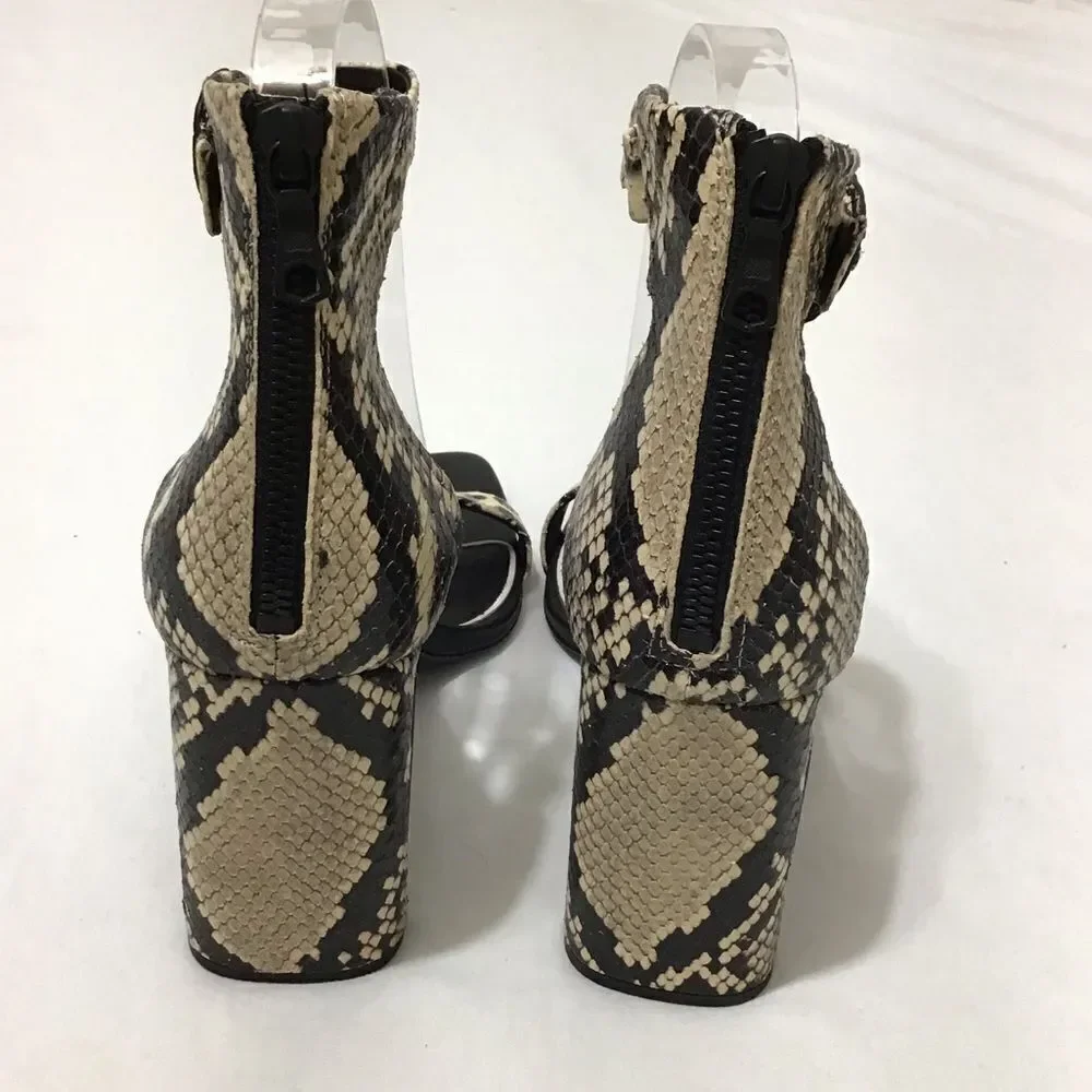 rag & bone Ellie Snake Skin Sandals Size 39.5